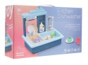 Zlew z Funkcją Wody dla dzieci 3+ Akcesoria 11 el. + Naczynia + Zabawkowy Detergent + Szczotka + Stojak na naczynia