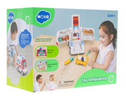 Interaktywna Karetka HOLA dla dzieci 3+ Dźwięki Światła + Ruchome elementy + 2 Tryby pracy + Akcesoria