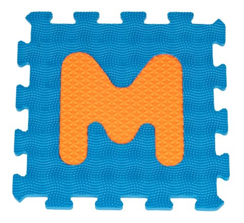 Mata Sensoryczna z 26 Puzzli Alfabet dla dzieci 10m+ Wyjmowane litery + Pianka EVA + Różne faktury