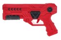 Pistolet z Wyrzutnią Czerwony + Samolot styropianowy Niebieski dla dzieci 6+