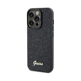 Guess Disco Metal Script - Etui iPhone 13 Pro Max (czarny)