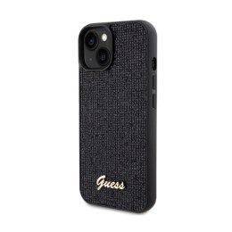 Guess Disco Metal Script - Etui iPhone 14 (czarny)