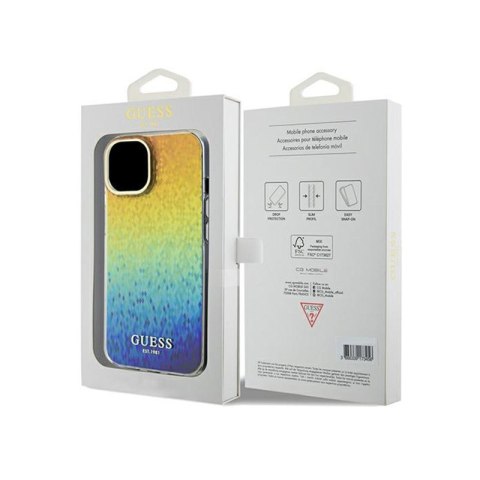 Guess IML Faceted Mirror Disco Iridescent - Etui iPhone 14 (Iridescent)