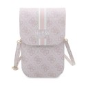 Guess 4G Stripes - Torebka crossbody na telefon (różowy)