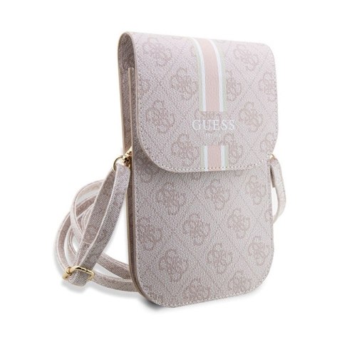 Guess 4G Stripes - Torebka crossbody na telefon (różowy)