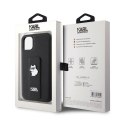 Karl Lagerfeld Gripstand Saffiano Choupette Pins - Etui iPhone 11 (czarny)