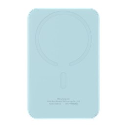 Magnetyczny mini powerbank Baseus 5000mAh, USB-C 20W (niebieski)