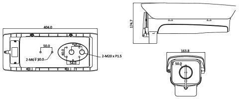 OBUDOWA ZEWNĘTRZNA UCHYLNA PFH610N-IR-W-V2 DAHUA