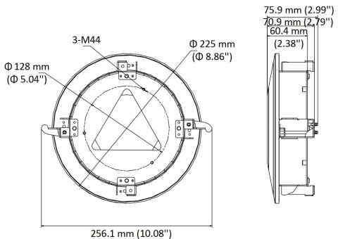 UCHWYT SUFITOWY DO KAMER KULISTYCH DS-1227ZJ-DM44 Hikvision