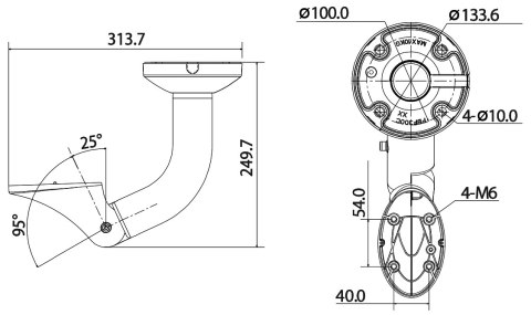 UCHWYT SUFITOWY OBUDOWY PFB600W DAHUA