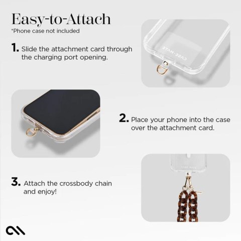 Case-Mate Phone Crossbody Chain - Smycz / Łańcuszek na ramię do telefonu (Tortoiseshell)