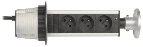 LISTWA ZASILAJĄCA MEBLOWA FS-18 (3 GNIAZDA) 1.8 m Virone