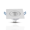 Oczko V-TAC aluminiowe odlew 1xGU10 kwadrat białe VT-782SQ-WH