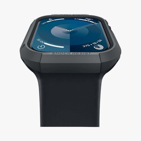 Spigen Rugged Armor - Obudowa do Apple Watch 4/5/6/7/8/9/SE 44/45 mm (Dark Grey)