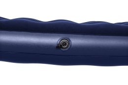 Dmuchany Materac turystyczny do spania 2-osobowy flokowany BESTWAY 203x152x22cm + Zestaw naprawczy