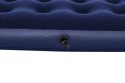 Dmuchany Materac turystyczny do spania 2-osobowy flokowany BESTWAY 203x152x22cm + Zestaw naprawczy