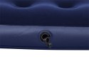 Dmuchany Materac turystyczny do spania Flokowany BESTWAY 185x76x22cm + Zestaw naprawczy