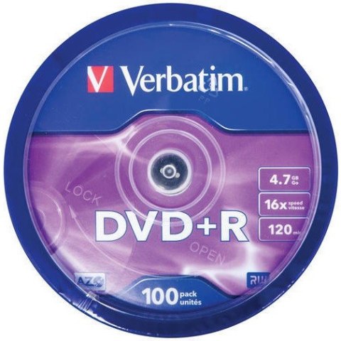 PŁYTY VERBATIM DVD+R cake100