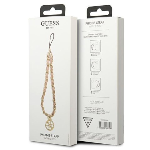 Guess Phone Strap Chain Metal 4G Charms - Zawieszka do telefonu