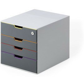 Pojemnik 4 szuflady Durable Varicolor Safe