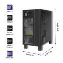 Qoltec Zasilacz awaryjny UPS 3-fazowy | 15kVA | 12kW | LCD | SNMP