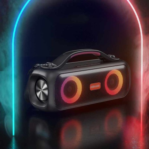 WEKOME D38 Yinla Series - Przenośny bezprzewodowy głośnik Bluetooth V5.0 30W RGB LED (Czarny)