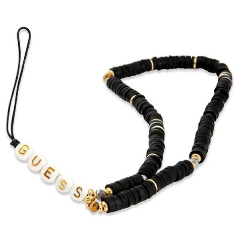 Guess Phone Strap Heishi Beads - Zawieszka do telefonu (Black)