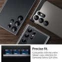 Spigen Optik Pro GLAS.TR EZ Fit Camera Protector 2-Pack - Szkło ochronne na obiektyw do Samsung Galaxy S24 Ultra (2 szt) (Czarny