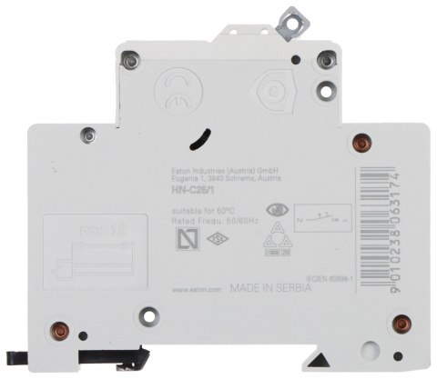 WYŁĄCZNIK NADPRĄDOWY HN-C25/1 JEDNOFAZOWY 25 A TYP C EATON