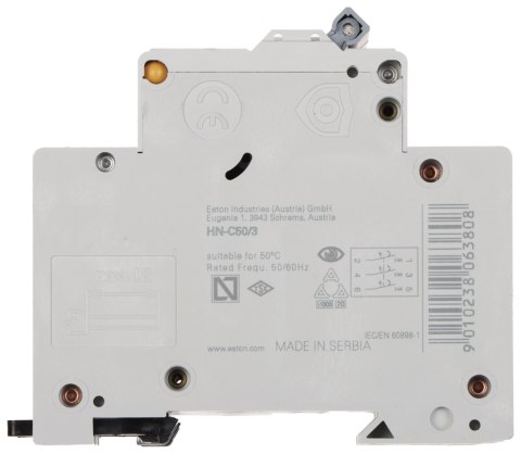 WYŁĄCZNIK NADPRĄDOWY HN-C50/3 TRÓJFAZOWY 50 A TYP C EATON
