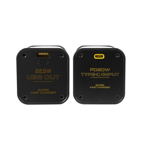 WEKOME WP-347 Vanguard Series - Power bank 20000 mAh Super Fast Charging z wbudowanym kablem USB-C PD 20W & Lightning + USB-A QC