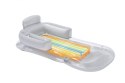 Dmuchany Materac do pływania Leżak Biały BESTWAY 161x84cm + Oparcie