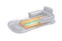 Dmuchany Materac do pływania Leżak Biały BESTWAY 161x84cm + Oparcie