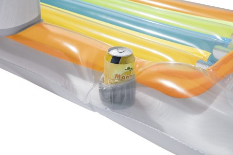 Dmuchany Materac do pływania Leżak Biały BESTWAY 161x84cm + Oparcie