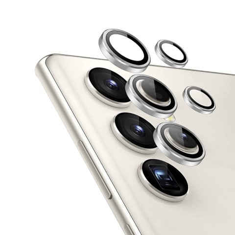 Crong Lens Ring - Szkło hartowane na obiektyw aparatu Samsung Galaxy S24 Ultra (przezroczysty)