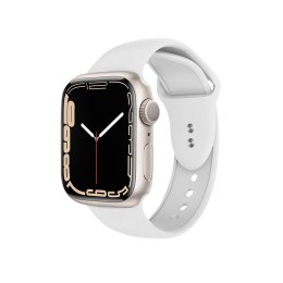 Crong Liquid - Pasek do Apple Watch 44/45/46/49 mm (biały)