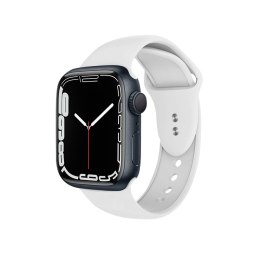 Crong Liquid - Pasek do Apple Watch 44/45/46/49 mm (biały)