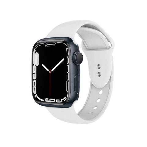 Crong Liquid - Pasek do Apple Watch 44/45/46/49 mm (biały)