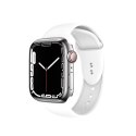 Crong Liquid - Pasek do Apple Watch 44/45/46/49 mm (biały)