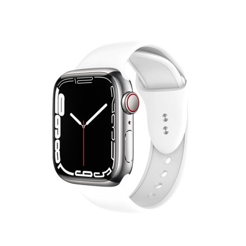 Crong Liquid - Pasek do Apple Watch 44/45/46/49 mm (biały)