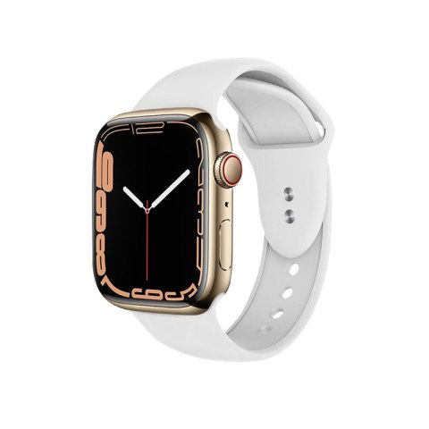 Crong Liquid - Pasek do Apple Watch 44/45/46/49 mm (biały)