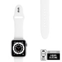 Crong Liquid - Pasek do Apple Watch 44/45/46/49 mm (biały)