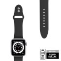 Crong Liquid - Pasek do Apple Watch 44/45/46/49 mm (czarny)