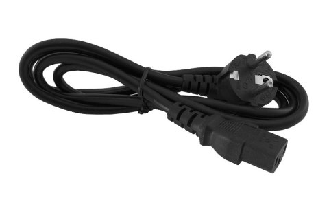 Kabel komputerowy 3-żyłowy (trapez) - do PC i UPS [200 szt. karton] - 1.2m