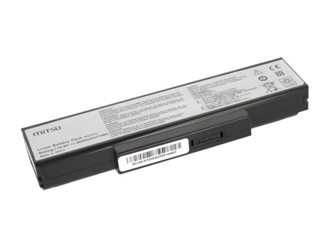 Bateria Mitsu do Asus K72, K73, N73, X77 (6600mAh)