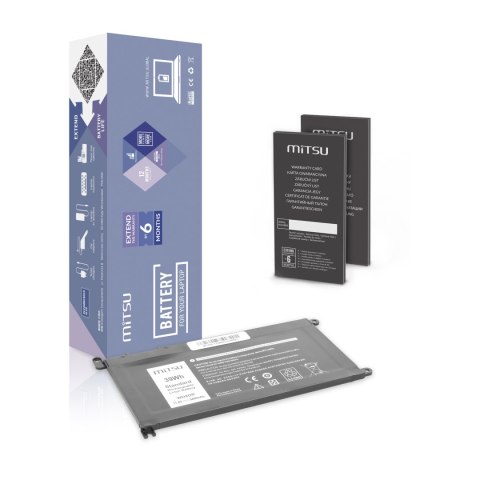 Bateria Mitsu do Dell Vostro 14 (5468), Inspiron 15 (5568) - 3400mAh