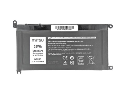 Bateria Mitsu do Dell Vostro 14 (5468), Inspiron 15 (5568) - 3400mAh
