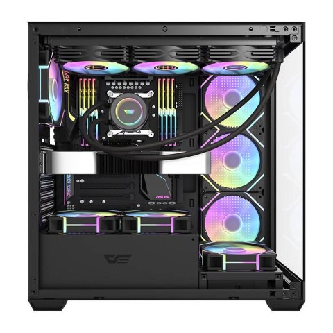 Obudowa komputerowa Darkflash DS900 (czarny) + 7 wentylatorów ARGB