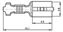 KONEKTOR ŻEŃSKI KSG-2.8/1.0*P100