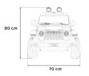 Jeep Wrangler Rubicon terenowy na akumulator dla dzieci Czarny + Pilot + 4x4